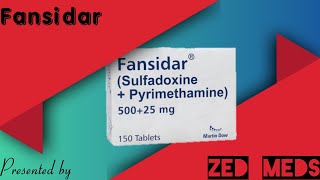 SulfadoxinePyrimethamine 50025 mg Fansidar What is Fansidar Uses Dose MOA amp Side Effects [upl. by Ennovy317]