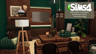 Dark Moody Apartment  920 Medina Studio  San Myshuno  The Sims 4  Stop Motion  No CC [upl. by Vial]