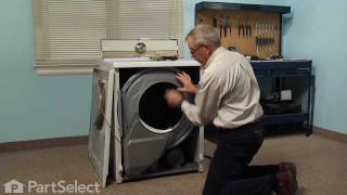 Dryer Repair Replacing the Idler Pulley Whirlpool Part 63037050 [upl. by Darian]