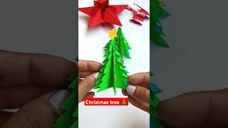 Origami christmas tree 🎄 christmas christmastree christmasdecor [upl. by Nuli918]