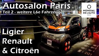 Auto fahren ab 15  Autosalon Paris  Ligier Renault Citroën [upl. by Benilda]