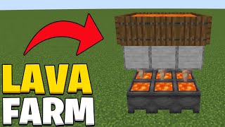 Minecraft 121 Simple Lava Farm [upl. by Nyra92]