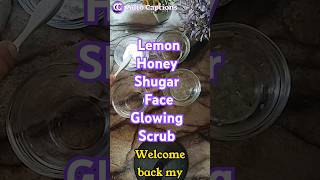 Lemon shugar exfoliate mask diyskincaretips beautyproducts [upl. by Luaped]