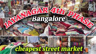 Jayanagar 4th Block❤️😍 Cheapest Street Shopping Bangalore  New Collection Ishika mukherjee [upl. by Enined]