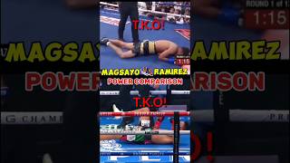 Magsayo vs Ramirez Power Comparison Latest Update [upl. by Oicneserc]