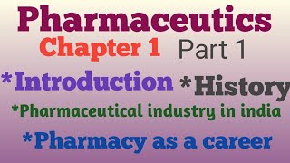 Pharmaceuticschapter 1 part 1D Pharma 1st year Hindi Notes [upl. by Sedecrem]