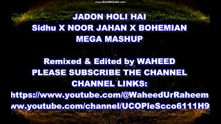 TRACK JADON HOLI HAI SINGERS SIDHU x NOOR JAHAN x BOHEMIAN MEGA MASHUP REMIXED [upl. by Rabka]