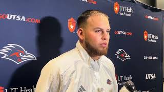 UTSA TE Oscar Cardenas Fall Camp Interview 8724 [upl. by Royden]