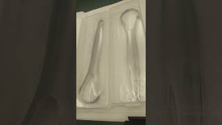 Cafhelp Tongue Scraper Surgical Stainless Steel Tongue Cleaner 2Pack unboxing [upl. by Tterrag544]