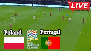 🔴LIVE  Poland vs Portugal  Nations League 2425  Match Live Today Full Match Streaming Now [upl. by Stewardson]