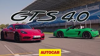 Porsche 718 Cayman GTS amp Boxster GTS 2020 review  40 6cyl first drive  Autocar [upl. by Ahsienyt]