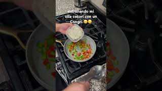 asiendo por primera vez un congri y nos encanto estrene mi olla  de  tik tok chopdeliciousfood [upl. by Brawley]