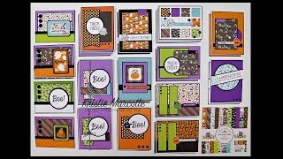 Doodlebug Design BooVille  34 cards from one 6x6 paper pad [upl. by Saihttam]