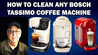 How to clean any Bosch Tassimo Coffee Machine  updated [upl. by Aivek]