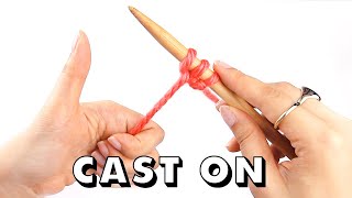 How to CAST ON Knitting for Total Beginners [upl. by Ashjian385]