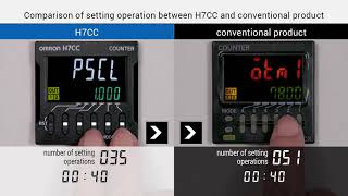 OMRON H7CC Comparison of Operation with Conventional Products [upl. by Waynant632]