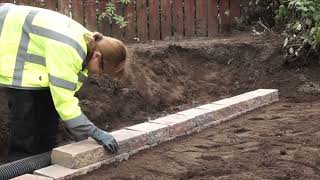 Tobermore  How to Build a Secura Lite Retaining Wall [upl. by Adlin]