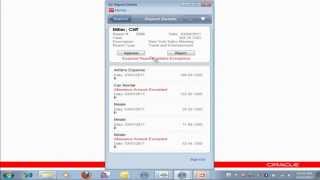 JD Edwards EnterpriseOne Mobile Expense Management Demo [upl. by Elson754]