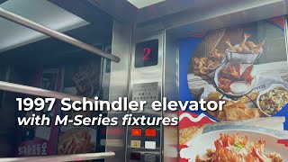 1997 Schindler Traction Elevator at The Peak Tower Hong Kong [upl. by Nonnaihr]