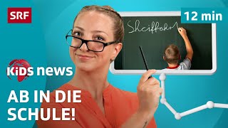 SRF Kids News Schule früher Schule heute – ein Vergleich  Kindervideos [upl. by Nnaaras]