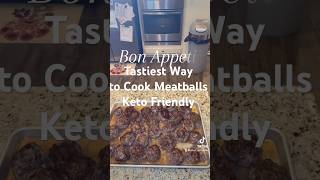 Tastiest way to cook meatballs keto friendly keto cooking carnivore ketomeals yummy [upl. by Apollus]