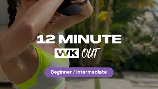 12 Minute WKOUT 15  Body Weight Hinge And Brace [upl. by Janna]