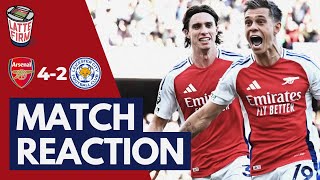 Arsenal 42 Leicester City  MatchReaction LIVE [upl. by Alios]