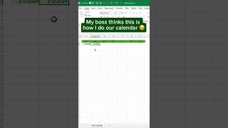 Create a 2024 Excel Calendar in SECONDS [upl. by Enyawad]