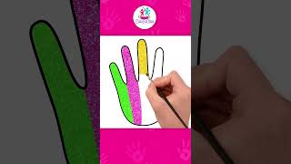 Impariamo come disegnare le mani con i disegni glitterati per bambini  chiki arte italiana [upl. by Odnaloy731]