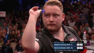 SCHINDLER STRIKES PERFECTION  NINEDART MADNESS  2024 Hungarian Darts Trophy [upl. by Andre]