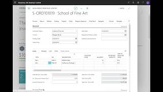 Dynamics 365 Business Central  Sales order with multiple lines with different prepayment percentage [upl. by Atiroc391]