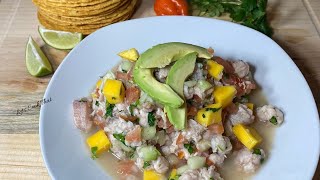 HOW TO MAKE FISH CEVICHE WITH MANGO HABANERO [upl. by Dnalyk612]