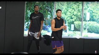 Kevin Durant Devin Booker amp Jalen Greens NBASummer Grind With Adam Harrington 🎥SwishCultures [upl. by Neelrak149]