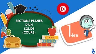 Maths 1ère année lycée maths Sections planes dun solide cours [upl. by Saks961]