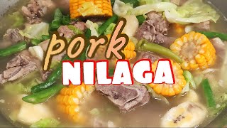 Nilagang BaboyPork NilagaNilagang ButoButoPork StewPanlasang PinoyLutong Pinoy 2019 [upl. by Enyt]