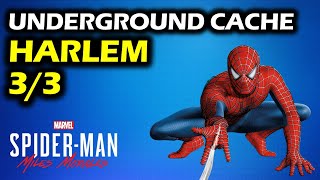 Harlem Underground Cache Locations  Spider Man Miles Morales Collectibles Guide [upl. by Akenal]