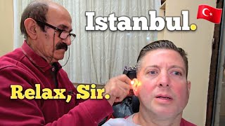 💈TURKISH BARBERS Dont Ask THEY JUST DO IT This is Mr Saleh ASMR Istanbul 🇹🇷 [upl. by Lamiv]