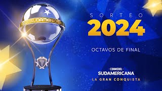 EN VIVO  SORTEO  OCTAVOS DE FINAL DE LA CONMEBOL SUDAMERICANA 2024 [upl. by Inaleon]