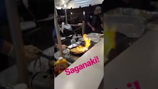 Saganaki OPA we ❤️ Greek food food cheese greekfood [upl. by Cutcliffe]