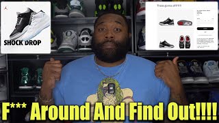 F Around And Find Out Shock Drop Wars Has Begun Black Cement 3 Dropped Early and SOLD OUT [upl. by Navonoj]