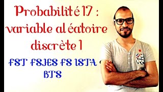 Probabilité 17  variable aléatoire discrète 1 s2lafac adnantaalim [upl. by Jonathon]