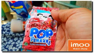 Beli POP SHAKE Untuk Membuat Es Krim Pop Shake Ice Cream Sendiri  Vlog Imoo Z5 WATCH PHONE [upl. by Ennairol249]