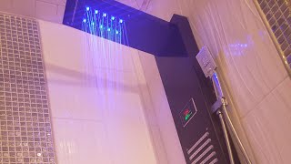 Ello And Allo Shower Panel Installation [upl. by Latnahc]