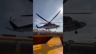 Amazing AW139 Helicopter Takeoff from Offshore Platform 🚁 shorts [upl. by Ame693]