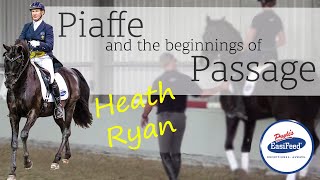 Piaffe and the beginnings of Passage training  Dressage with Heath Ryan [upl. by Najed]