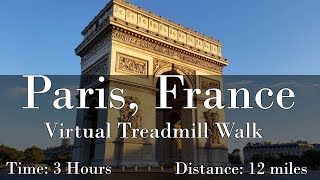 Paris France Walking Tour with Music [upl. by Ylicec686]