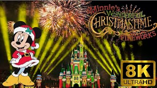 8k Minnies Wonderful Christmastime fireworks disney christmasparty 8k viral viralvideo mickey [upl. by Shamrao]