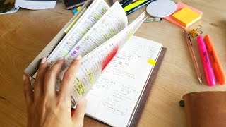 Midori Travelers Notebook How I Bullet Journal [upl. by Wallinga]