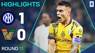 INTERVENEZIA 10  HIGHLIGHTS  Lautaro provides the goods for the Nerazzurri  Serie A 202425 [upl. by Nnad542]