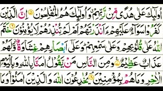 Learn Quran with Tajweed 002 Surah Al Baqarah ayah 005 to 008 Para 1 For Beginners سورہ البقرہ [upl. by Anabahs]